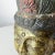 Salvaged Stone Golden Buddha Head Sculpture Ornately Carved Crown For Sale - Image 11 of 13