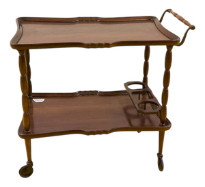 Vintage Wooden Bar Cart