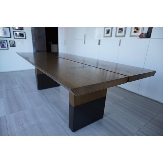Holly Hunt Holly Hunt Split Dining Table For Sale - Image 4 of 6
