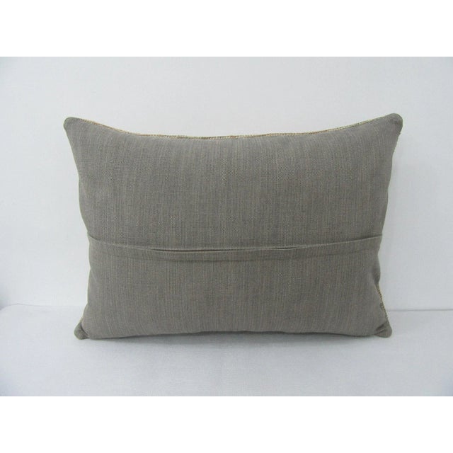 Shabby Chic Worn Decorative Pillow Cover For Sale - Image 3 of 4