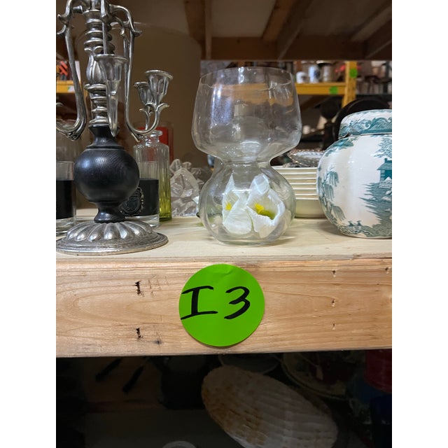 Up for consideration is a beautiful vintage pair of French silver and black candelabras. These are a great way to bring a...