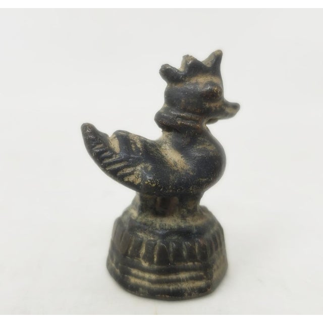 Vintage Six Graduated Opium Weights - Antique Asian - Burma - Bronze - Hintha Bird Duck For Sale - Image 14 of 18