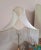 Victorian Antique Silk Fringe Beaded Lampshade Pearl Glass For Sale - Image 3 of 9