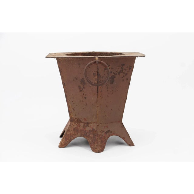 Baroque 19th Century Small Wrought Iron Charcoal Barbecue, Portuguese Baroque For Sale - Image 3 of 12