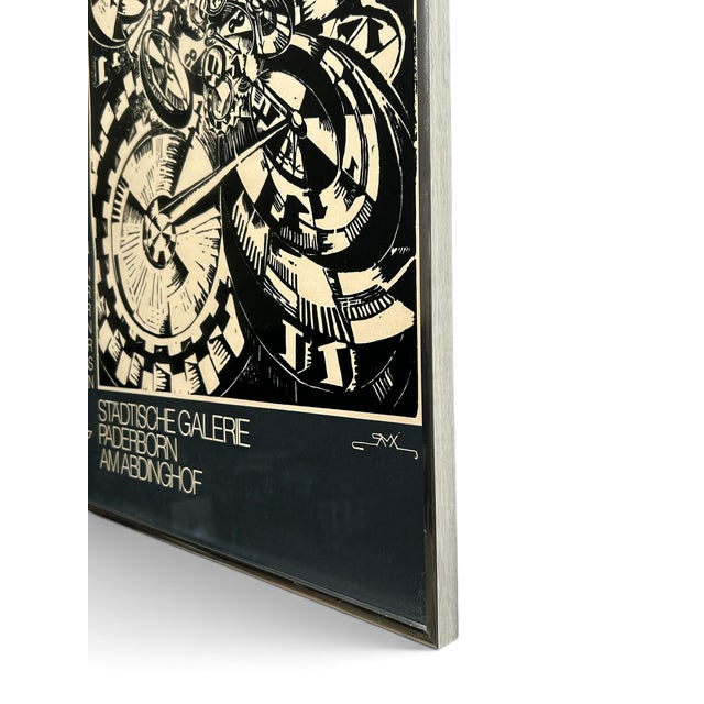 Paper Rare 1978 Ella Bergmann-Michel & Robert Michel Städtische Galerie Paderborn Exhibition Print For Sale - Image 7 of 7