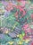 Abstract Artist Signed Colorful Garden Landscape Painting Including the Antiqued Gold Wood Frame For Sale - Image 3 of 5