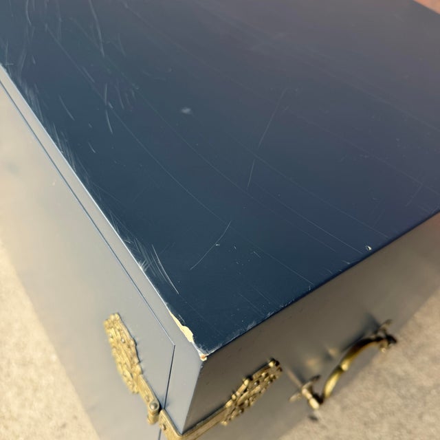 Dark Gray Kaplan Furniture Beacon Hill Collection Chinoiserie Credenza For Sale - Image 8 of 12