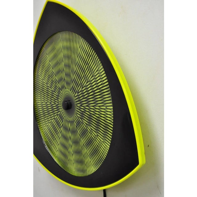 Vintage 1996 Rabbit Tanaka Lumaseries CyberSpace Neon Green Kinetic Wall Art (B) For Sale In Philadelphia - Image 6 of 11