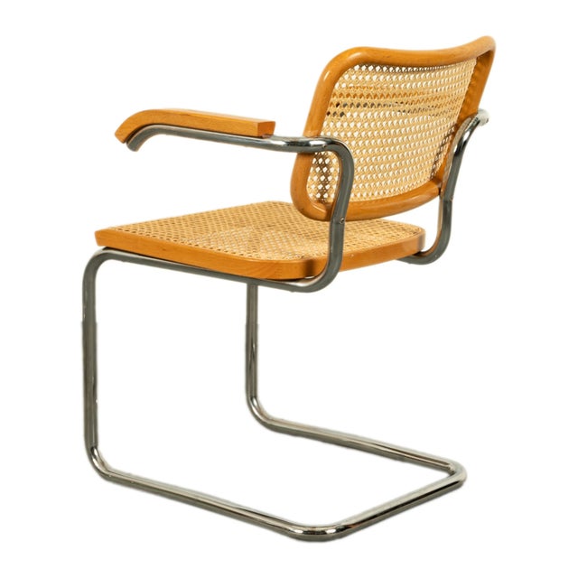 1973 Mid Century Modern Knoll International Marcel Breuer Cesca Chairs- Set of 6 For Sale - Image 11 of 12