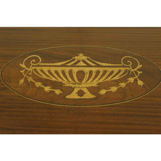 Wood Scott Thomas Hand Crafted Inlaid Mahogany Federal Sideboard For Sale - Image 7 of 13