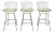 Mid 20th Century Harry Bertoia Knoll Bar Stools - Set of 3 For Sale