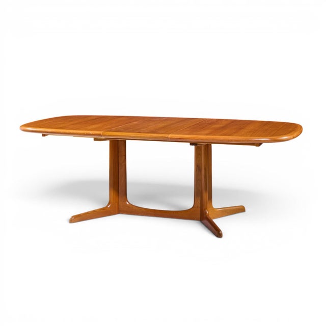 Rasmus Mid Century Danish Teak Expanding Dining Table With 2 Leaves For Sale - Image 11 of 13