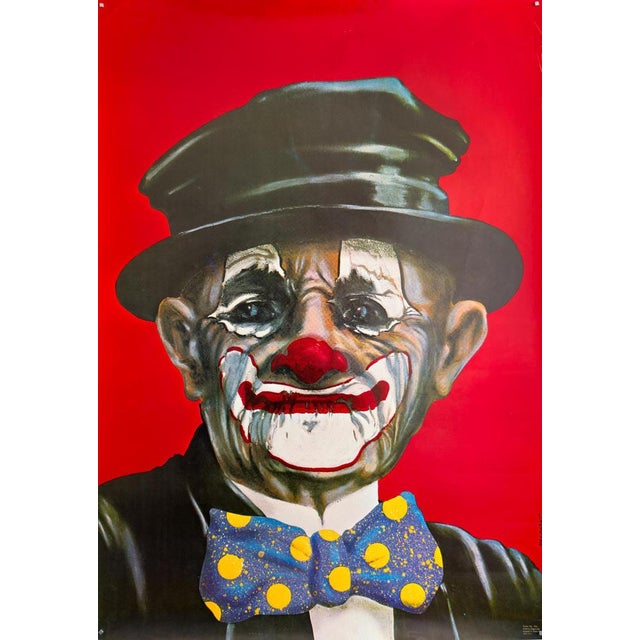 Clown Original Olympic Poster by Andrzej Pągowski, 1983 For Sale - Image 9 of 9