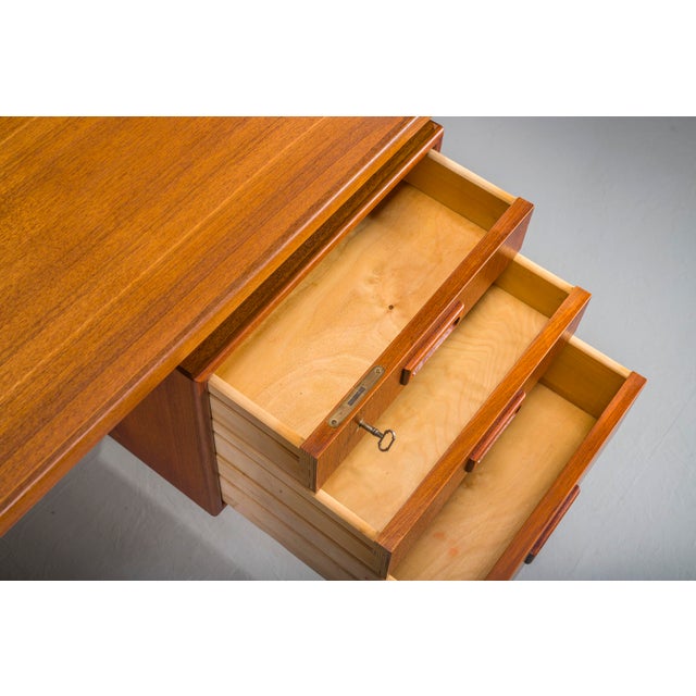 Modern Danish Teak Desk, 1950s For Sale - Image 17 of 18