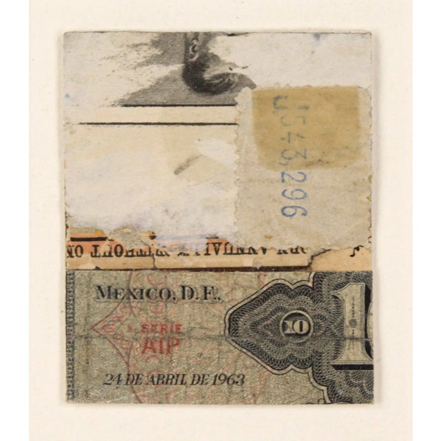 "No. 3080" Miniature Collage Currency by Michael Pauker Miniature abstract paper collage by Bay Area artist Michael Pauker...