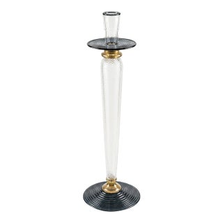 Vintage Tiffany & Co. Art Glass Candlestick Holders – Pair For Sale