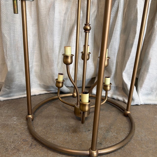 Metal English Regency Hall Lantern For Sale - Image 7 of 9