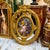 Make a striking statement with this exquisite French Rococo–inspired oval artwork, featuring a beautifully detailed floral...