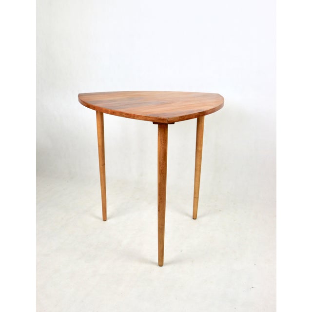 Polish Leaf-Shaped Coffee Table Console, 1975 For Sale - Image 4 of 10