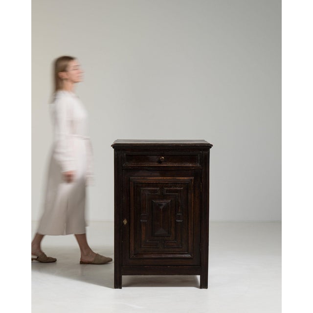 Black Mid 20th Century France Louis XIII Black Wood Storage Cabinets & Cupboards For Sale - Image 8 of 11