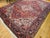 Vintage Room Size Heriz, Handwoven Geometric Medallion Pattern, Red & Navy, 9’ X 11’ For Sale - Image 9 of 12