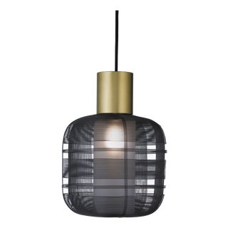 Galvanized Iron Wire Pendant, Dark Grey - Stout by Schema for Oggetti For Sale
