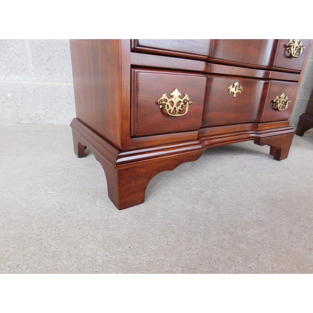 Superior Furniture Co. Goddard Block Front Style Nightstands - A Pair For Sale - Image 14 of 18