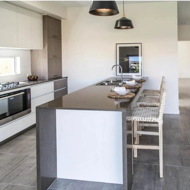 Made with eco-friendly materials and sustainable production methods, the White Leather Woven Lulua Counter Stool features...