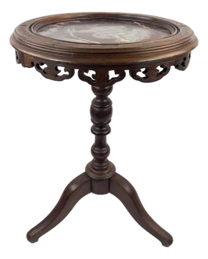 French Late 19th Century Marble Top Gueridon