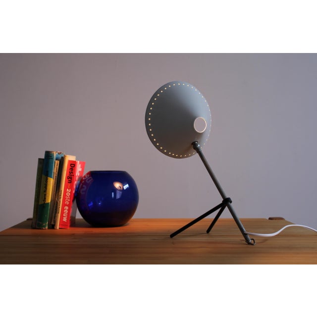 Mid-Century Modern Pinocchio Grey Tripod Table Light by H. Th. J. A. Busquet for Hala, 1950s For Sale - Image 3 of 17