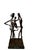 Chocolate Wolfgang Behl, Large Modernist Bronze Abstract Figural Sculpture "Family" Wolfgang Behl For Sale - Image 8 of 14