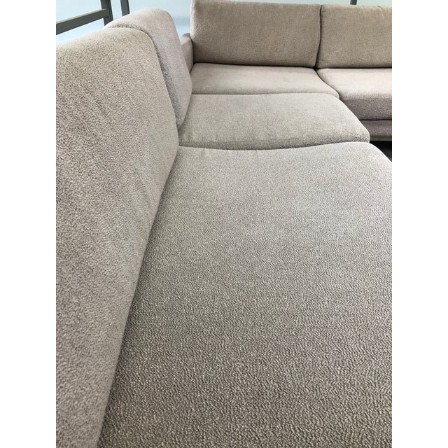Ligne Roset Styled Sectional Modern Sofa With Chrome Base For Sale - Image 12 of 13