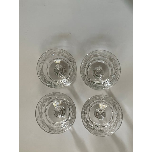 Glass Early 20th Century Seneca Cut Glass Champagne - Set of Four For Sale - Image 7 of 10