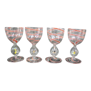 Vintage Bimini Glass Stemware - Set of 4