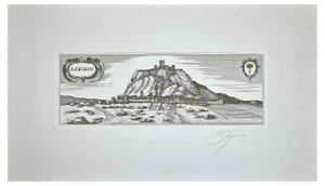 Bettino Craxi, Radicofani, Etching, 1980s