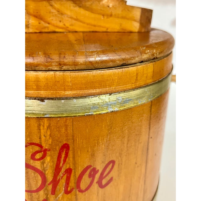 Vintage Folk Art Hand Made Shoe Shine Box For Sale - Image 12 of 13