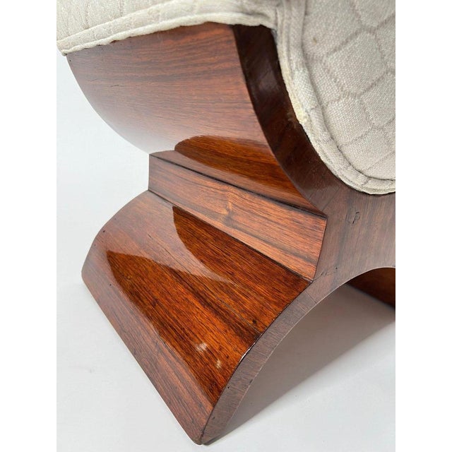 Wood Art Deco Stool in Rosewood Veneer, France, 1930s For Sale - Image 7 of 18