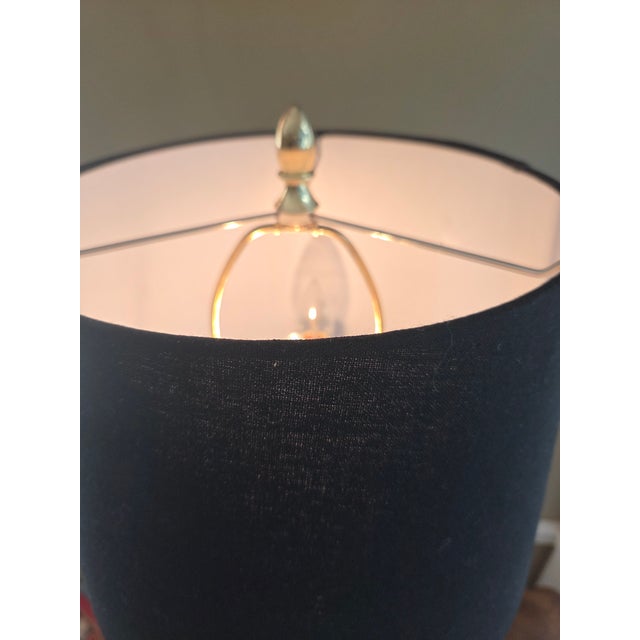 Late 20th Century Brass Bouillotte Style Candelabra Table Lamp For Sale - Image 10 of 15
