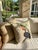 Vintage British Colonial Style Linen Toucan Accent Pillow For Sale - Image 9 of 12
