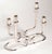 The Gorham Maestri Italian candle holders are mid-century modernist silver-plated candlesticks from circa 1950, featuring...