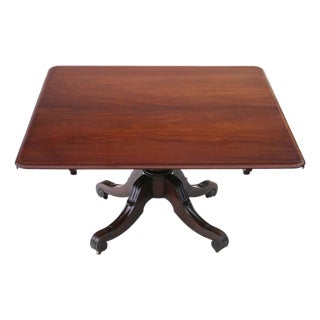 Large Antique Cuban Mahogany Dining Table by James Mein, 1800s For Sale