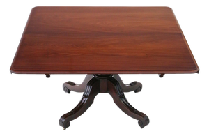 Large Antique Cuban Mahogany Dining Table by James Mein, 1800s