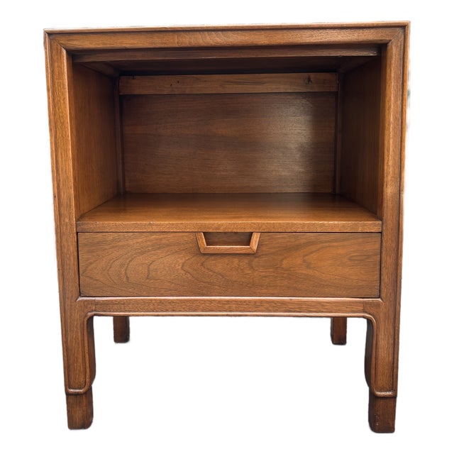 1960s John Stuart Mount Airy Janus Style Walnut Nightstands For Sale