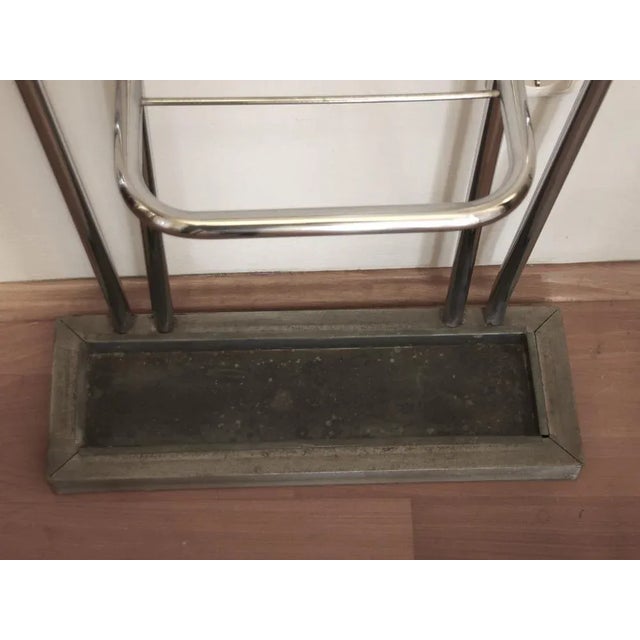1940s Art Deco French Coat Stand in Chromed Steel, 1940s For Sale - Image 5 of 13