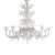 Venetian White "Cà Rezzonico" Murano Glass Chandelier For Sale