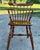 American Vintage Ethan Allen Solid Maple Comb Back Captains Chairs - Set of 6 For Sale - Image 3 of 12