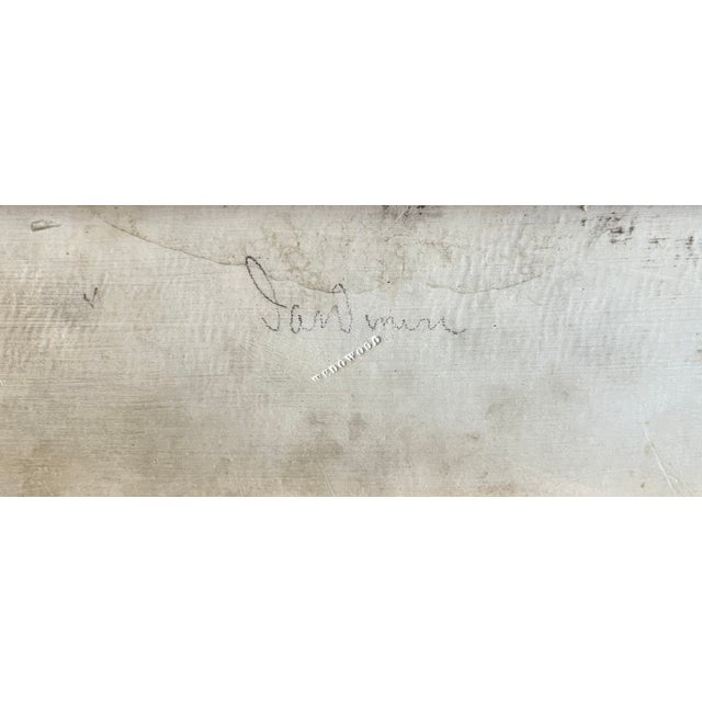 Green Antique Early 19th Century Wedgwood Sage Green Jasperware Framed Wall Plaque - "Roman Banquet" Circa 1800 For Sale - Image 8 of 9