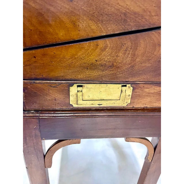 Antique Portable Campaign Writing Desk For Sale - Image 9 of 12