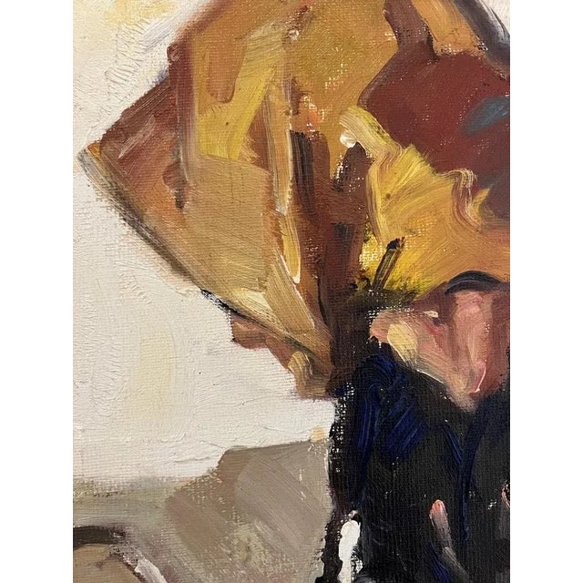 Francisco Torres Matas, Femme assise préparant le repas, Oil on Canvas, Framed For Sale - Image 7 of 12