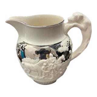 Vintage Wedgewood of Etruria and Barlastom the Hunt Pitcher For Sale